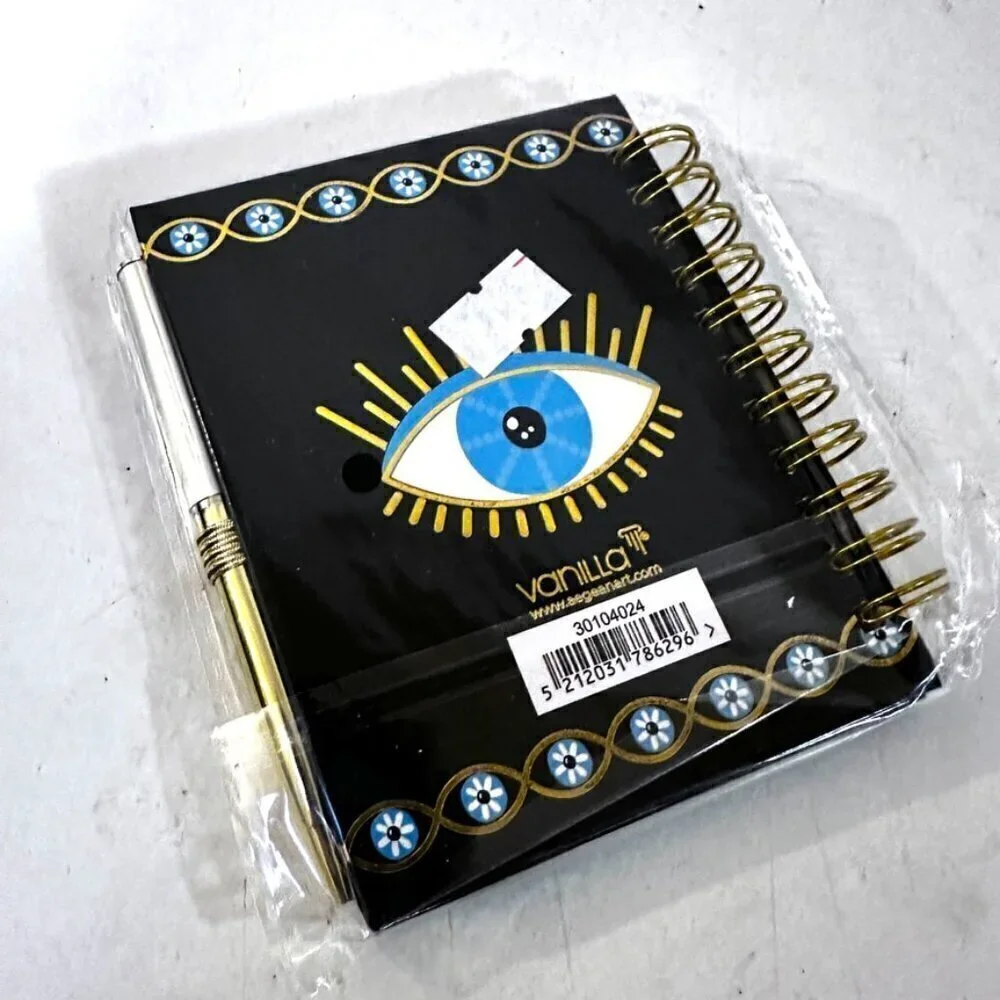 Greece NWT Notebook Evil Eye  Gift for Roommate , friend , Stocking stuffer